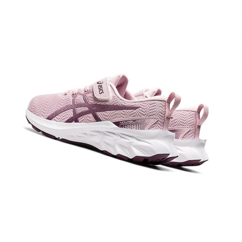 Chaussure Running Asics NOVABLAST 2 PS Enfant Rose Argent | SZTI75048