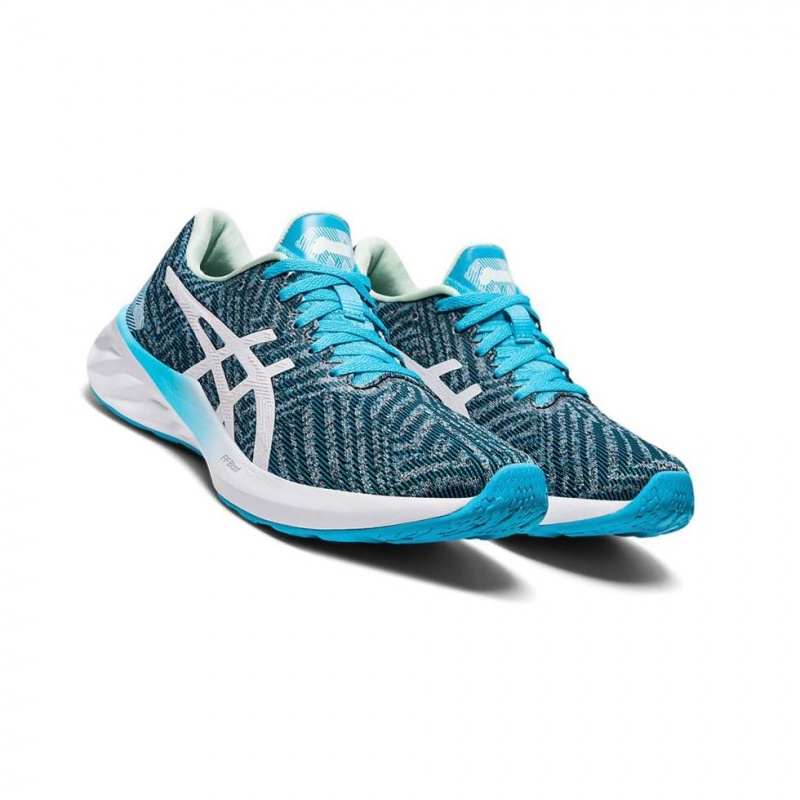 Chaussure Running Asics ROADBLAST Femme Turquoise Clair | ISJC82563