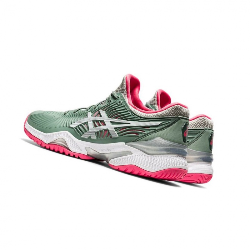 Chaussure Tennis Asics COURT FF 2 Femme Vert Olive | EXKS89130