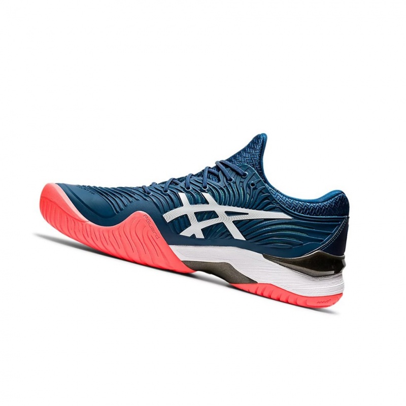 Chaussure Tennis Asics COURT FF 2 Homme Bleu Blanche | AMPU67843