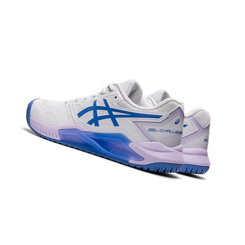 Chaussure Tennis Asics GEL-CHALLENGER 13 Femme Blanche Bleu | LXON71538