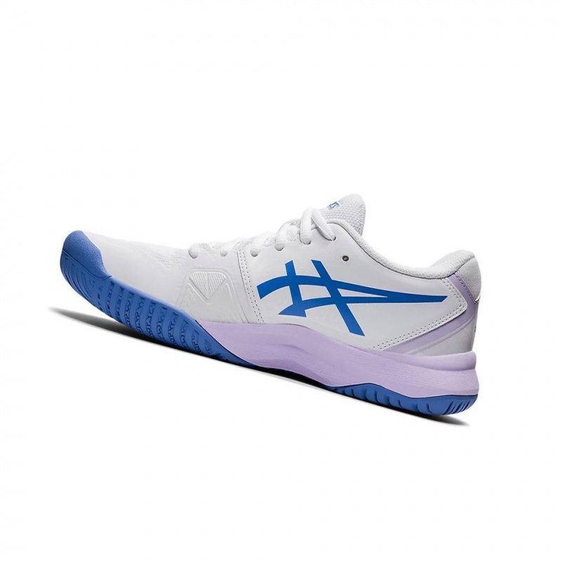 Chaussure Tennis Asics GEL-CHALLENGER 13 Femme Blanche Bleu | LXON71538