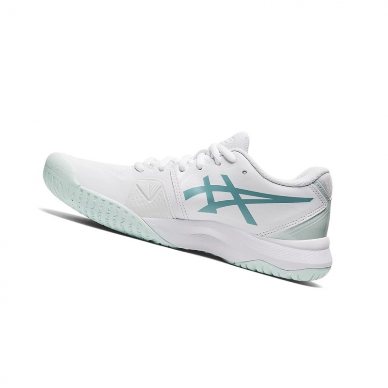 Chaussure Tennis Asics GEL-CHALLENGER 13 Femme Blanche Bleu | KASJ05143