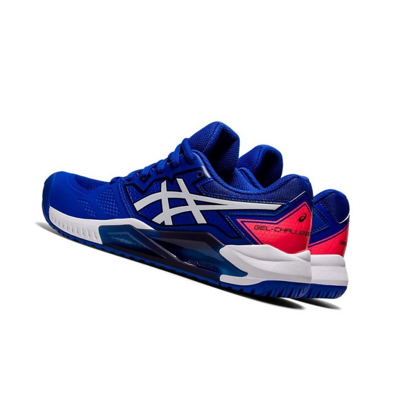 Chaussure Tennis Asics GEL-CHALLENGER 13 Femme Bleu Blanche | CQZG61375