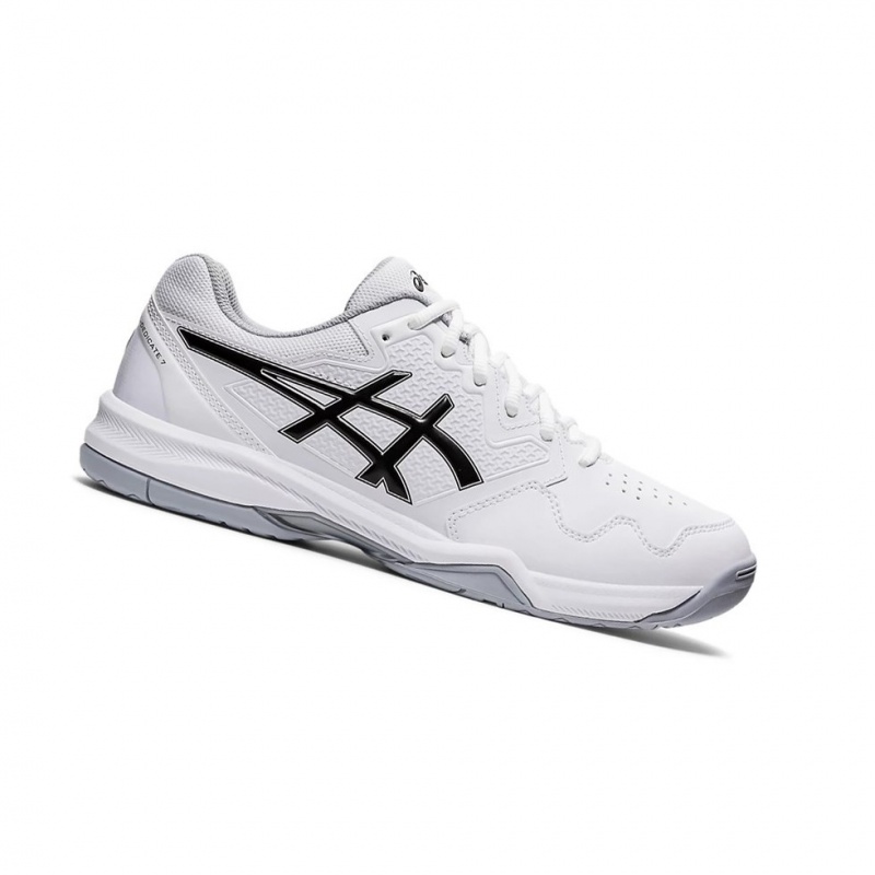 Chaussure Tennis Asics GEL-DEDICATE 7 Homme Blanche Noir | OEXB04312