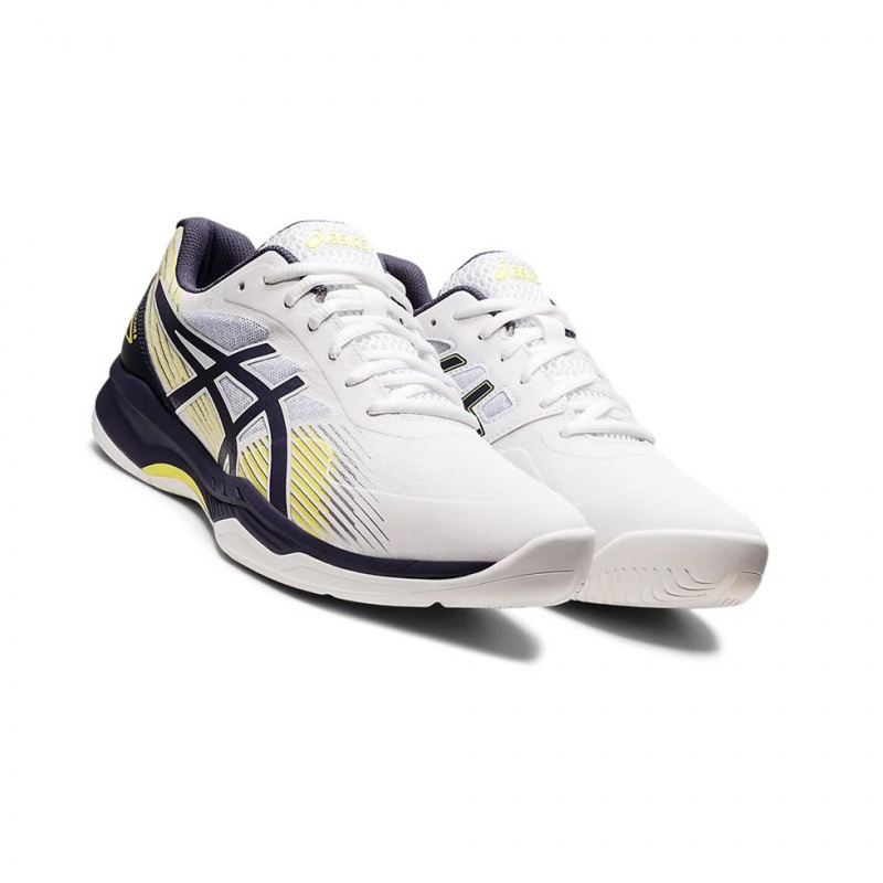 Chaussure Tennis Asics GEL-GAME 8 Homme Blanche Indigo | EOLN79832