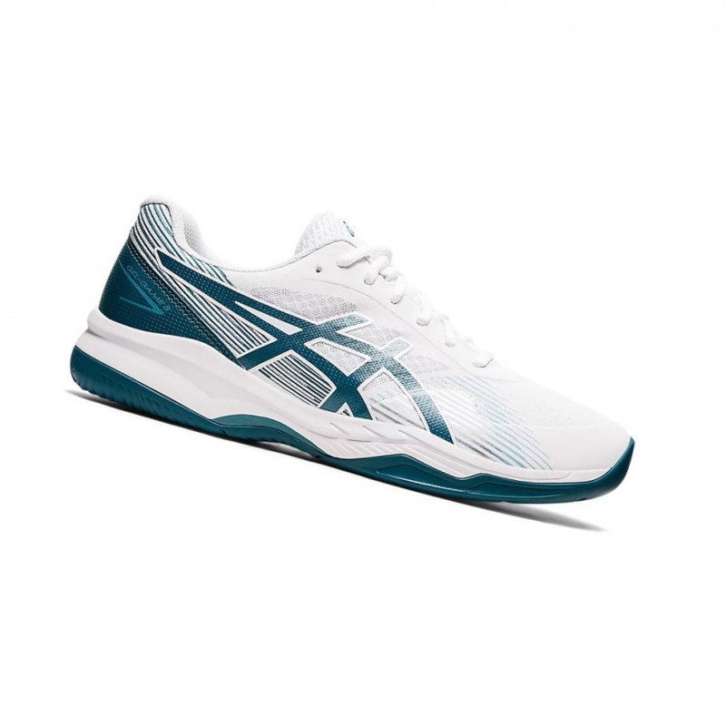 Chaussure Tennis Asics GEL-GAME 8 Homme Blanche | WYGL46089