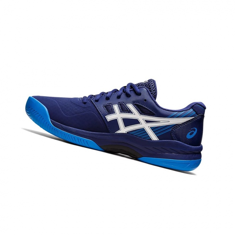 Chaussure Tennis Asics GEL-GAME 8 Homme Bleu Blanche | SLJK81049