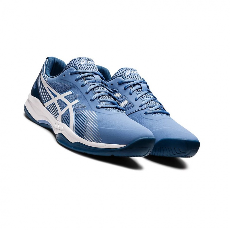 Chaussure Tennis Asics GEL-GAME 8 Homme Bleu Blanche | MUCL01326