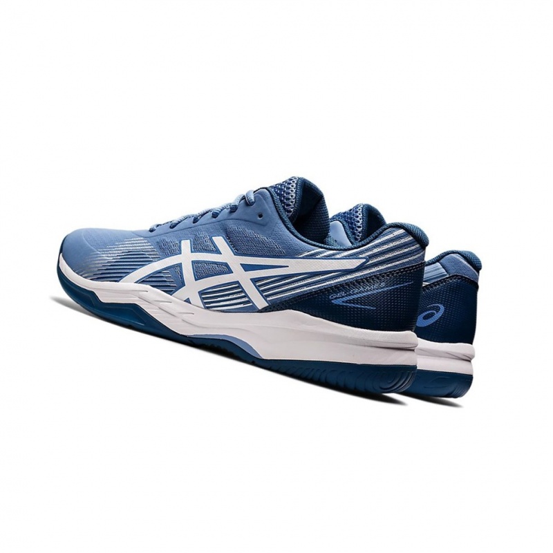 Chaussure Tennis Asics GEL-GAME 8 Homme Bleu Blanche | MUCL01326