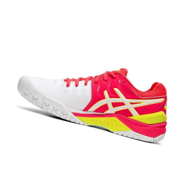 Chaussure Tennis Asics GEL-RESOLUTION 7 Femme Blanche | RDPT31675