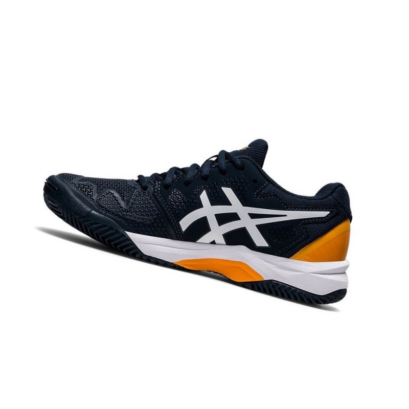 Chaussure Tennis Asics GEL-RESOLUTION 8 Clay GS Enfant Bleu Marine | AXFV95238