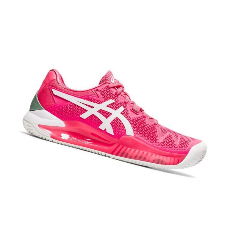 Chaussure Tennis Asics GEL-RESOLUTION 8 Clay Femme Rose | SLMY56124