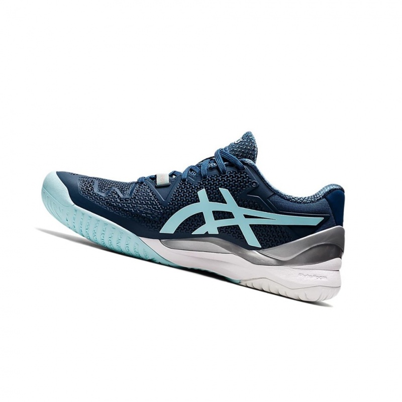 Chaussure Tennis Asics GEL-RESOLUTION 8 (D) Femme Indigo Clair Bleu | YKQS76380