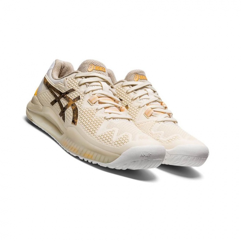 Chaussure Tennis Asics GEL-RESOLUTION 8 L.E. Femme Blanche | ZSAY75268