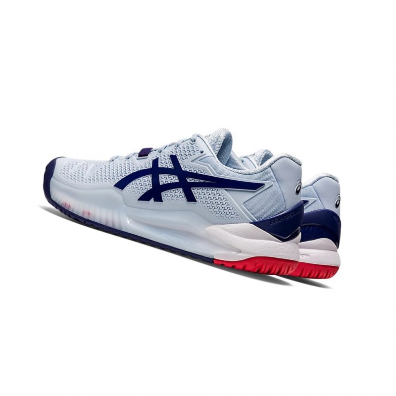 Chaussure Tennis Asics GEL-Resolution 8 Femme Bleu | GPLQ56097