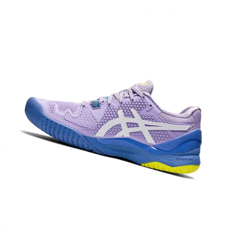 Chaussure Tennis Asics GEL-Resolution 8 Femme Blanche | WFMY69173