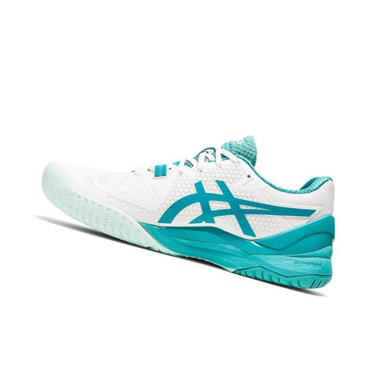 Chaussure Tennis Asics GEL-Resolution 8 Femme Blanche | IJYN75904