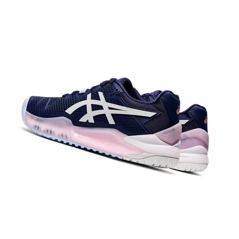 Chaussure Tennis Asics GEL-Resolution 8 Femme Blanche | BSED97456