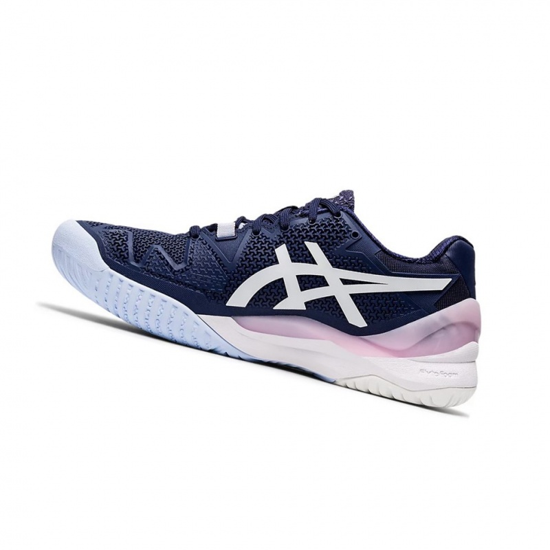 Chaussure Tennis Asics GEL-Resolution 8 Femme Blanche | BSED97456