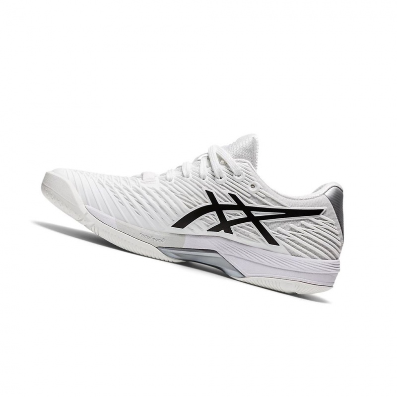 Chaussure Tennis Asics SOLUTION SPEED FF 2 Femme Blanche Noir | IDSE76514