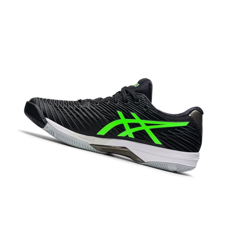 Chaussure Tennis Asics SOLUTION SPEED FF 2 Homme Noir Vert | SVOI89637