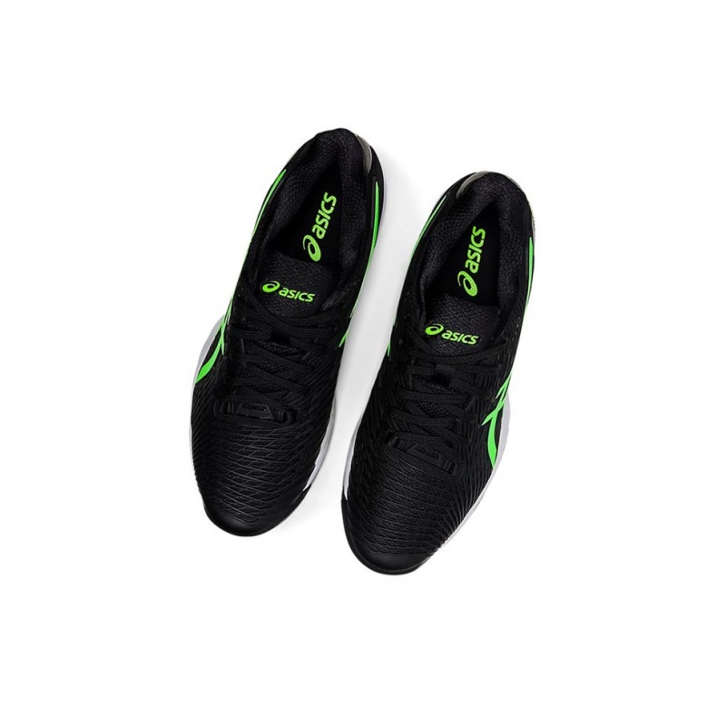 Chaussure Tennis Asics SOLUTION SPEED FF 2 Homme Noir Vert | SVOI89637