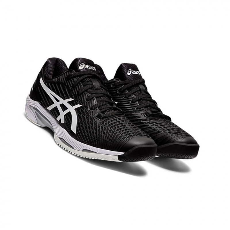 Chaussure Tennis Asics SOLUTION SPEED FF 2 Homme Noir Blanche | AQNR15497