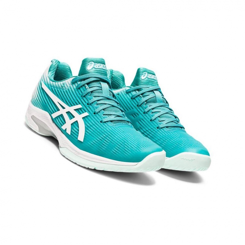 Chaussure Tennis Asics SOLUTION SPEED FF Femme Vert Clair | SJMR93850