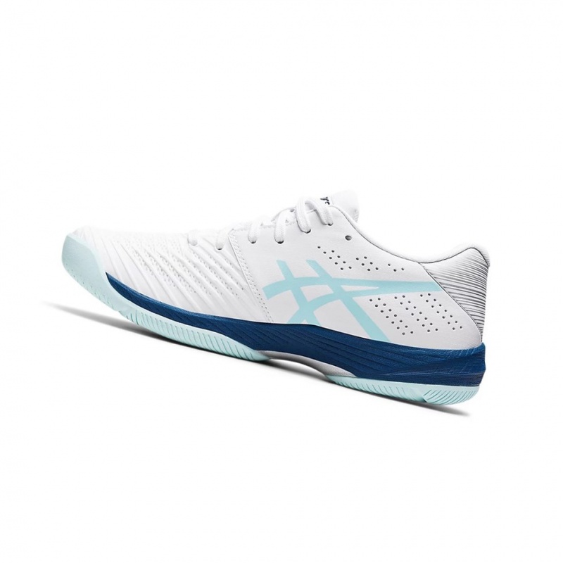 Chaussure Tennis Asics SOLUTION SWIFT FF Femme Blanche Bleu | YBWM93205