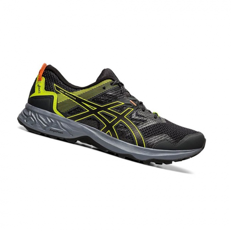 Chaussure Trail Running Asics GEL-SONOMA 5 Homme Noir | GQPE96543