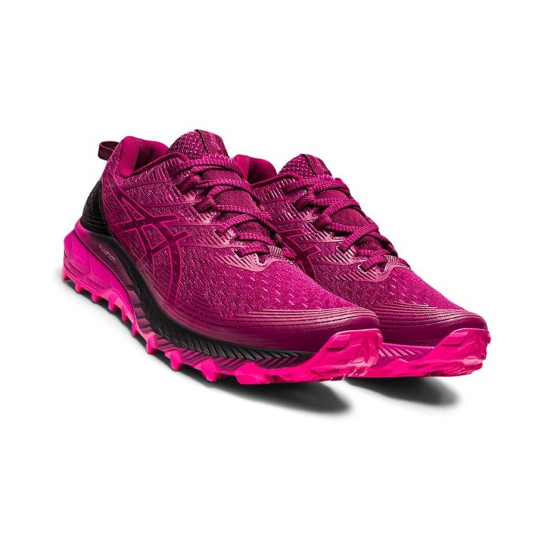 Chaussure Trail Running Asics GEL-Trabuco 10 Femme Fushia Rouge | GVWZ21790