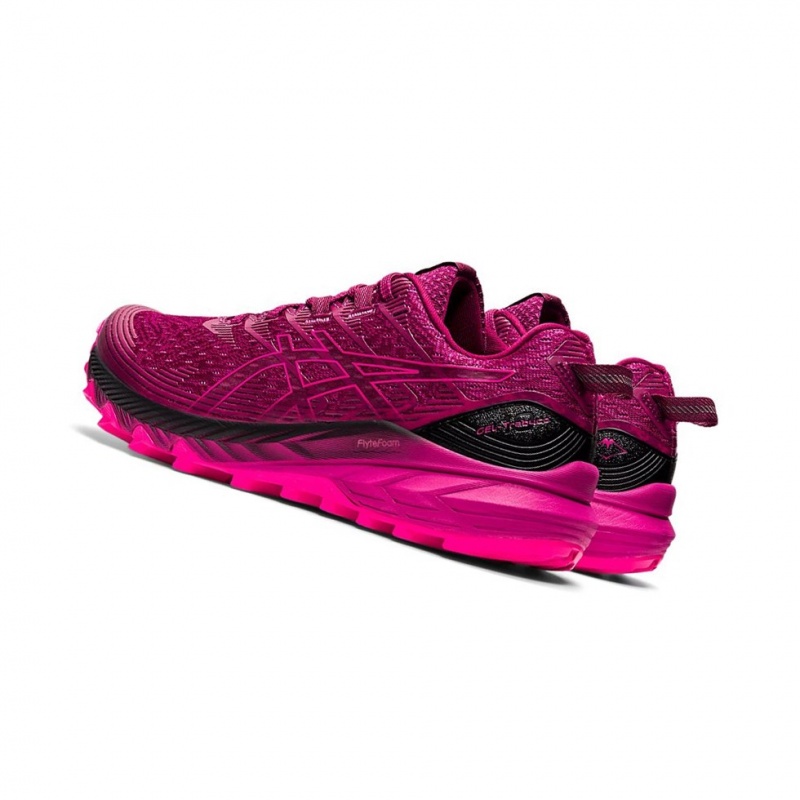 Chaussure Trail Running Asics GEL-Trabuco 10 Femme Fushia Rouge | GVWZ21790