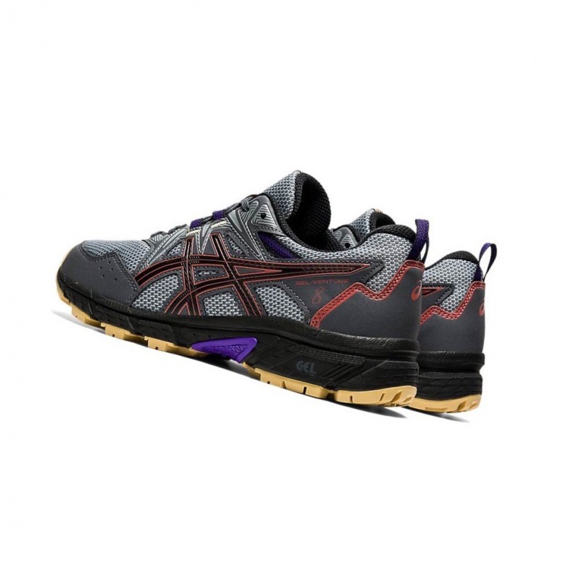 Chaussure Trail Running Asics GEL-VENTURE 8 Larges Femme Grise | APQH48251