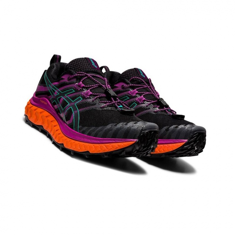 Chaussure Trail Running Asics TRABUCO MAX Femme Noir | MQEJ06519