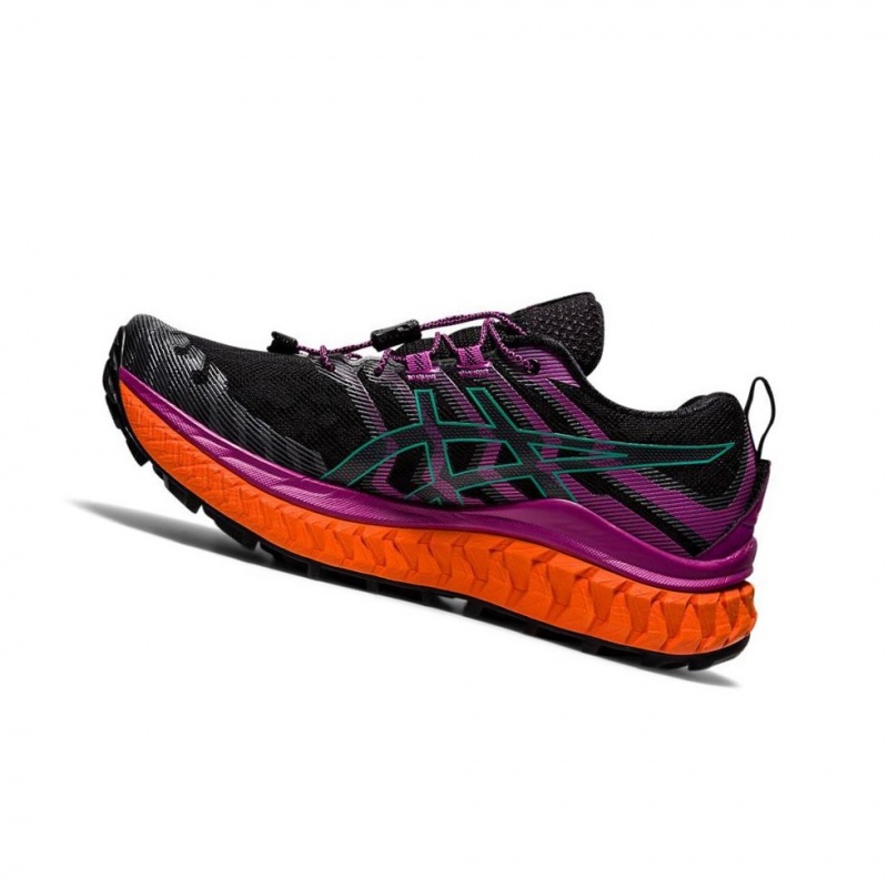 Chaussure Trail Running Asics TRABUCO MAX Femme Noir | MQEJ06519