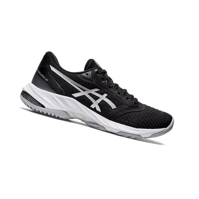 Chaussure Volley Asics NETBURNER BALLISTIC FF 3 Femme Noir Argent | RHLS18729