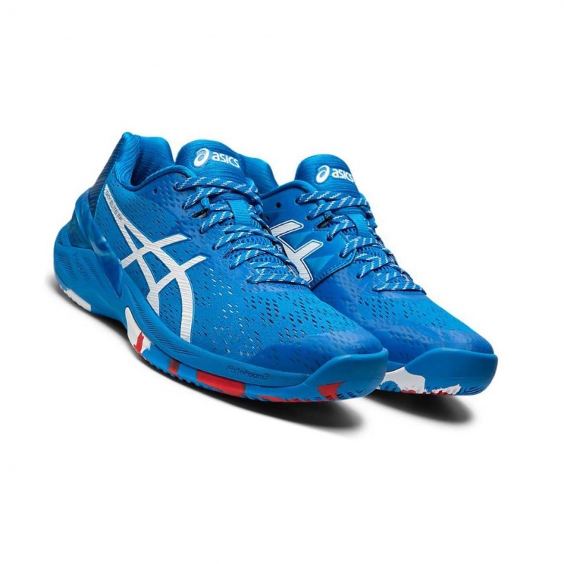 Chaussure Volley Asics SKY ELITE FF Femme Bleu | QWMH06791