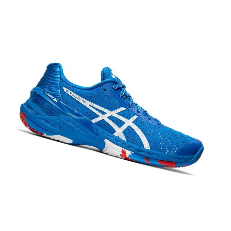 Chaussure Volley Asics SKY ELITE FF Femme Bleu | QWMH06791