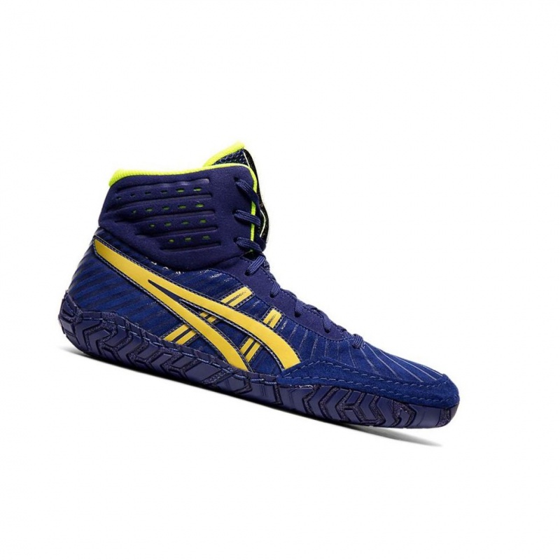 Chaussures De Lutte Asics AGGRESSOR 4 Homme Bleu | EQSN56142