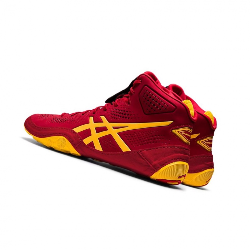 Chaussures De Lutte Asics DAN GABLE EVO 2 Homme Cranberry / Saffron | CAMH87962