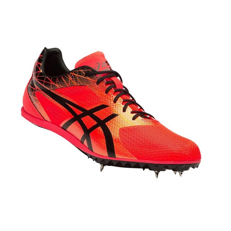 Chaussures Piste Asics COSMORACER MD Femme Corail Noir | UHZI75321